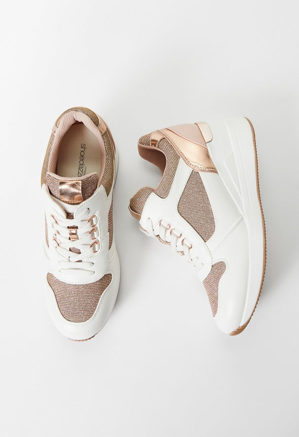 Trinity Wedge Sneaker Blush Multi