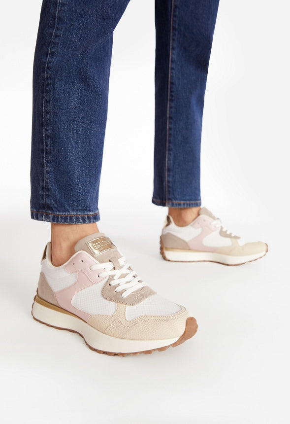 Marsha Retro Sneaker Chalk Pink Multi