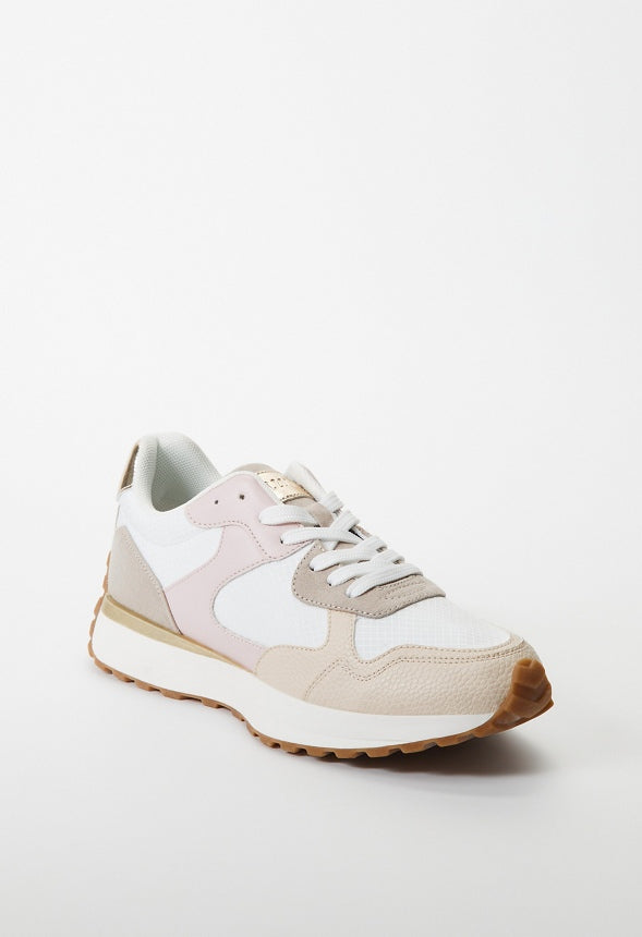 Marsha Retro Sneaker Chalk Pink Multi