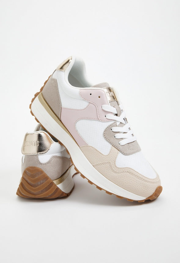 Marsha Retro Sneaker Chalk Pink Multi