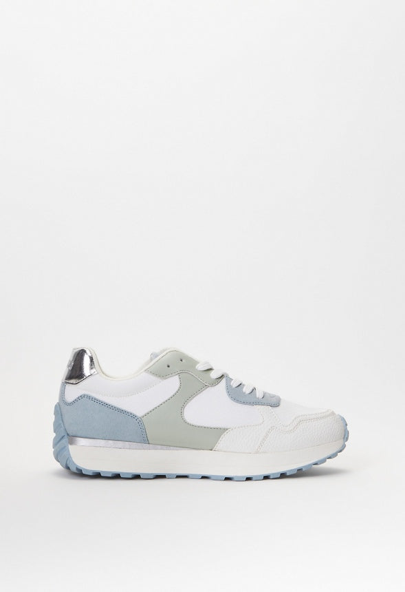 Marsha Retro Sneaker Soft Blue Multi