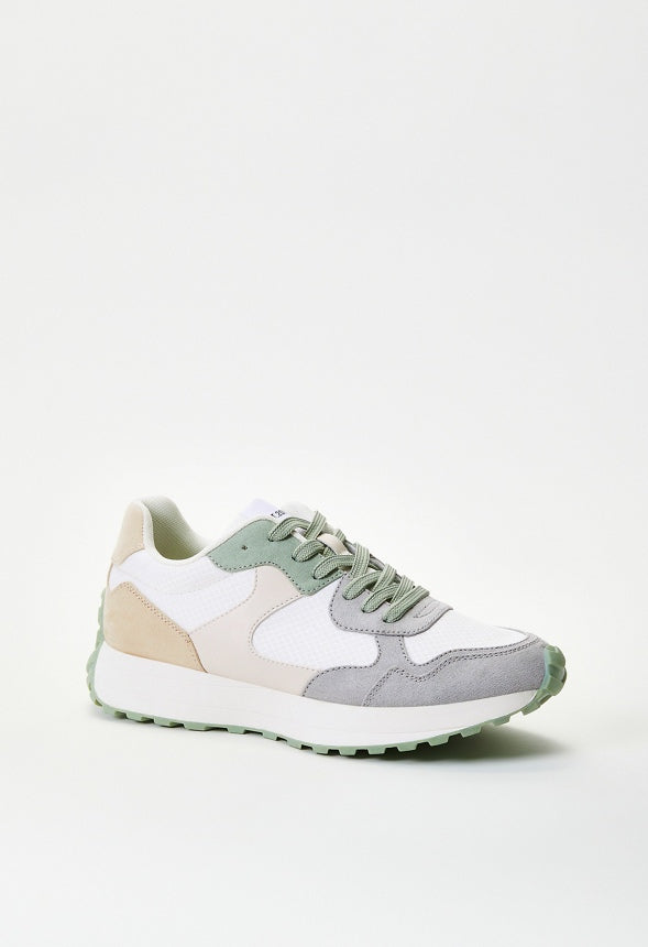 Marsha Retro Sneaker Sage Multi