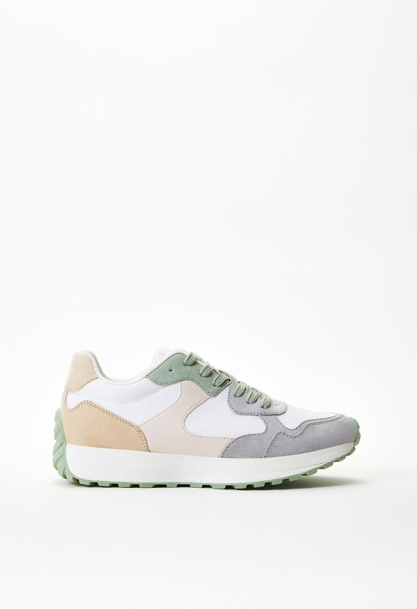 Marsha Retro Sneaker Sage Multi