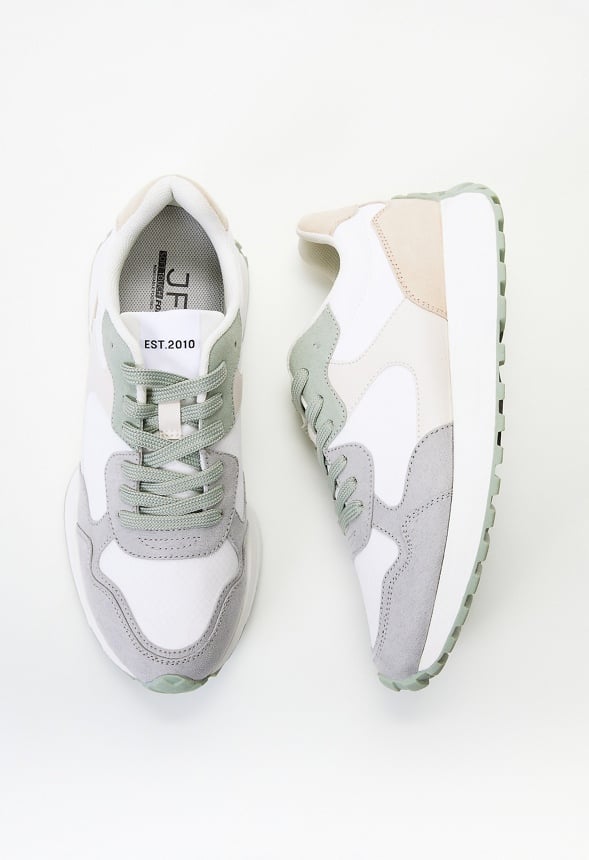 Marsha Retro Sneaker Sage Multi