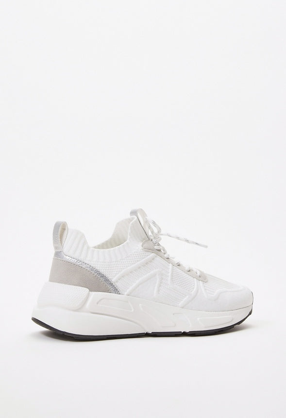 Kori Athletic Sneaker White/ Light Grey/ Silver