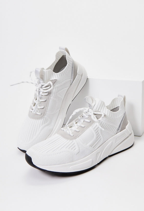 Kori Athletic Sneaker White/ Light Grey/ Silver