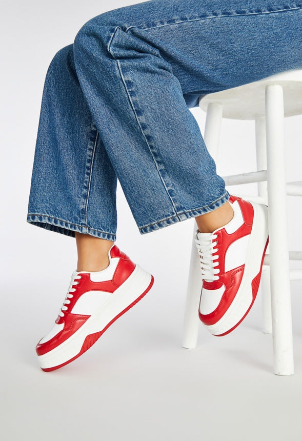 Billie Court Sneaker Salsa Red/ Bright White