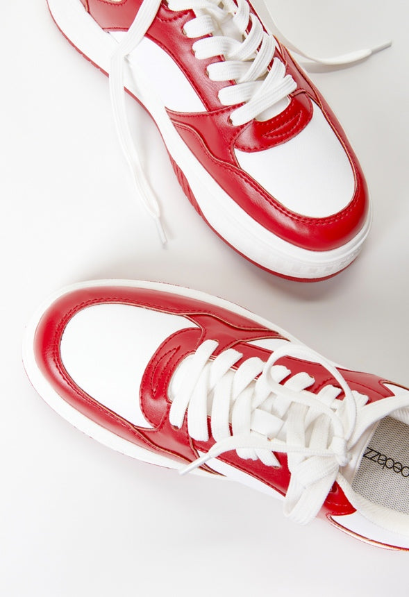 Billie Court Sneaker Salsa Red/ Bright White