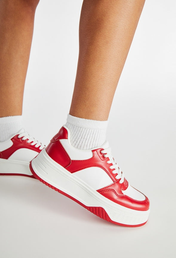 Billie Court Sneaker Salsa Red/ Bright White