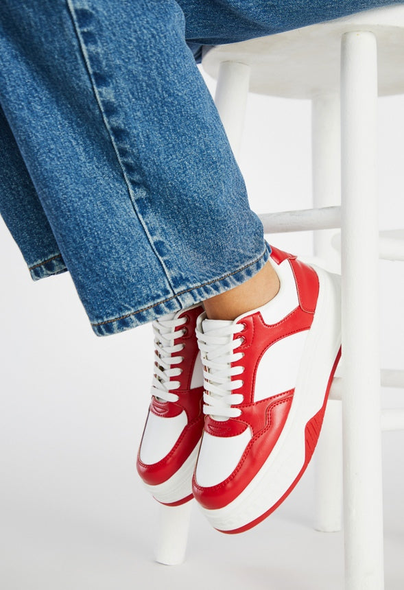 Billie Court Sneaker Salsa Red/ Bright White
