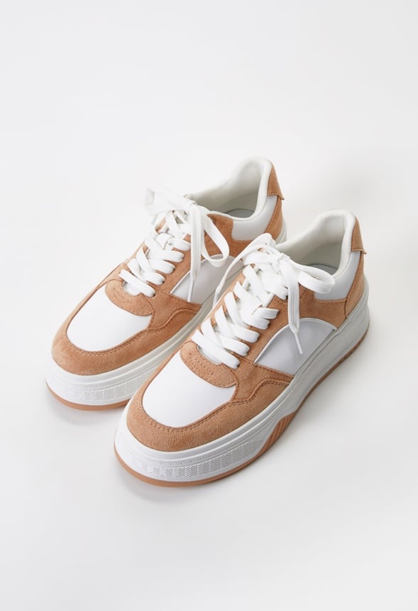 Billie Court Sneaker Sand/ Bright White