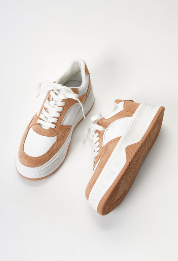 Billie Court Sneaker Sand/ Bright White