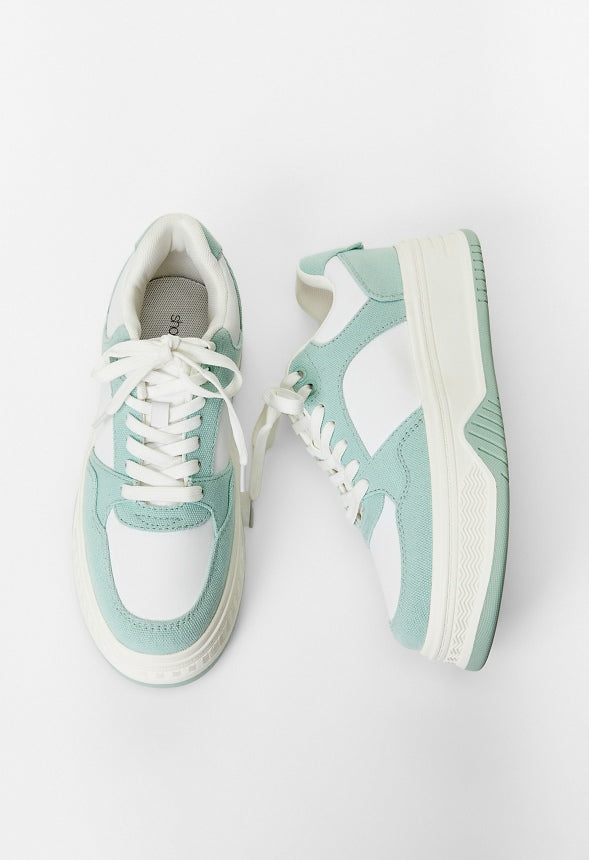 Billie Court Sneaker Subtle Green/ Bright White