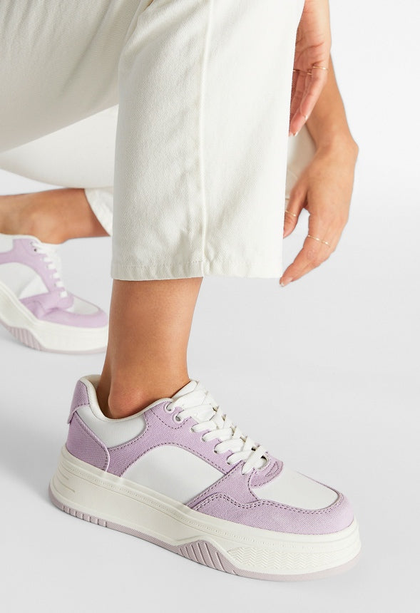 Billie Court Sneaker Orchid Petal/ Bright White