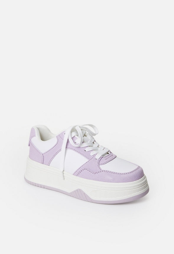 Billie Court Sneaker Orchid Petal/ Bright White
