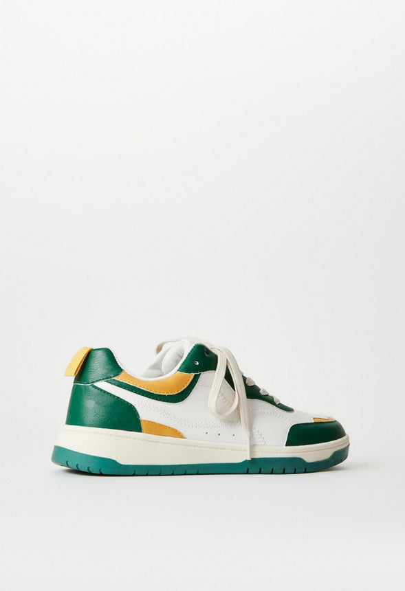 Regina Court Sneaker Dark Green Multi