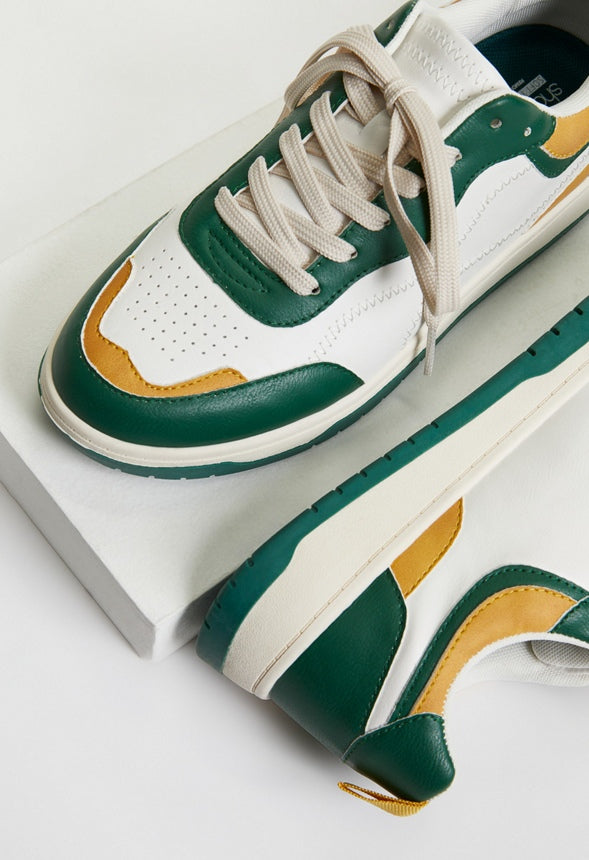 Regina Court Sneaker Dark Green Multi