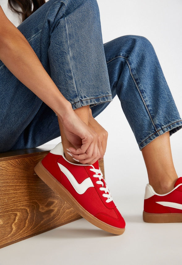 Demi Court Sneaker Salsa Red Multi