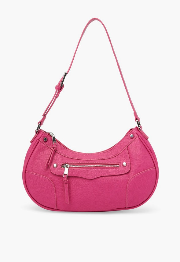 MOTO SHOULDER BAG Fuchsia