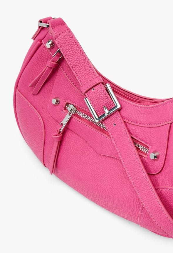 MOTO SHOULDER BAG Fuchsia