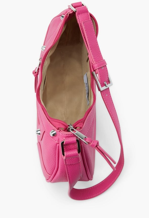 MOTO SHOULDER BAG Fuchsia