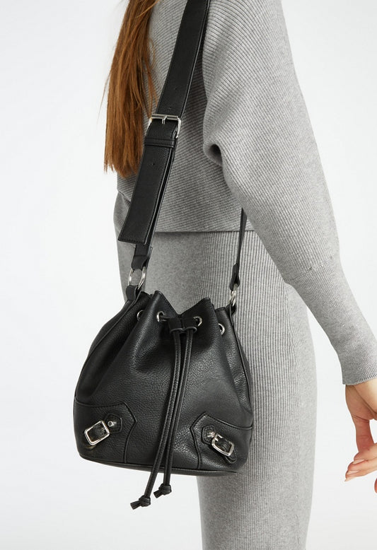 Moto Bucket Bag Black