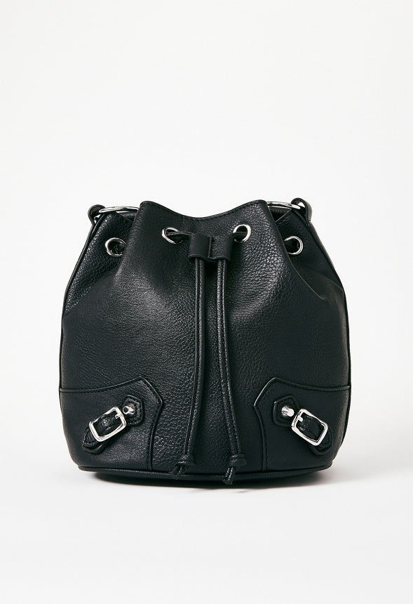 Moto Bucket Bag Black