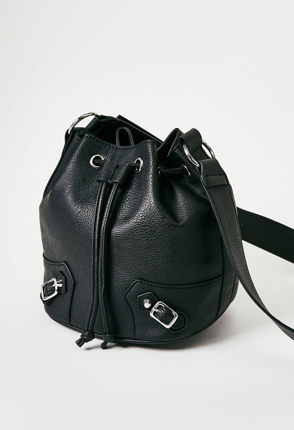 Moto Bucket Bag Black