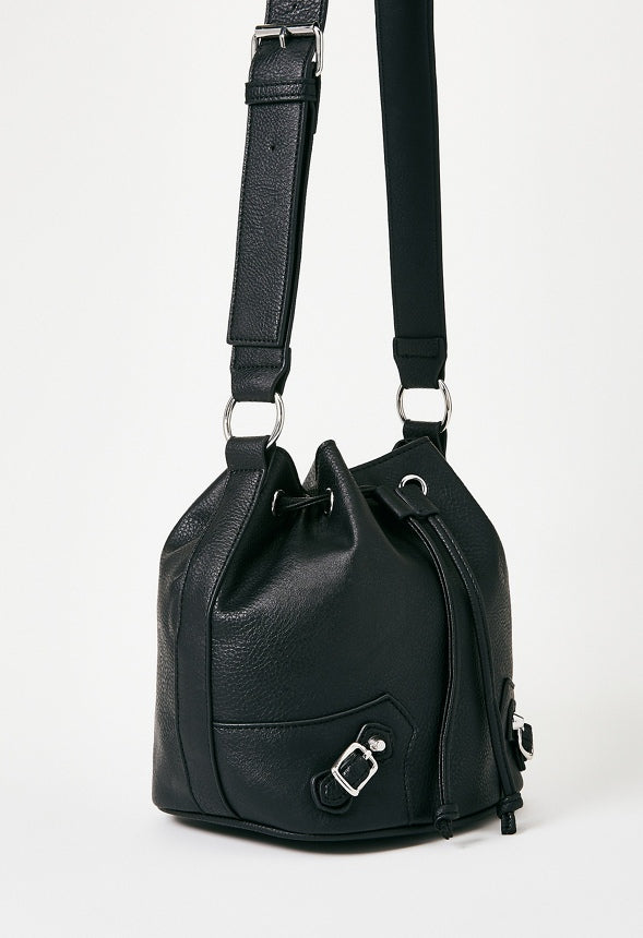 Moto Bucket Bag Black