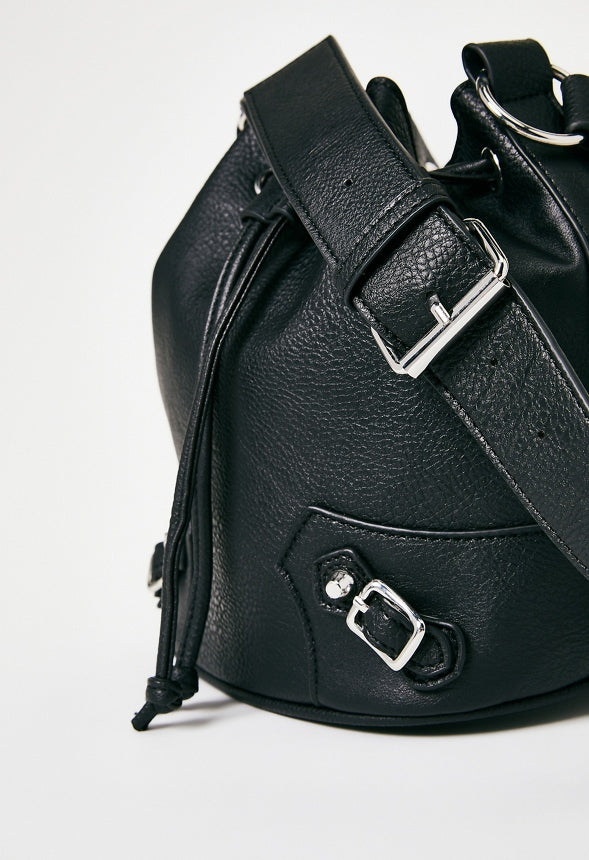 Moto Bucket Bag Black