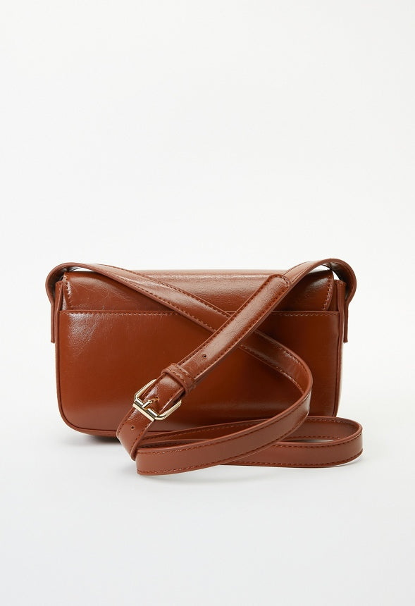 Chain Hardware Shoulder Bag French Oak