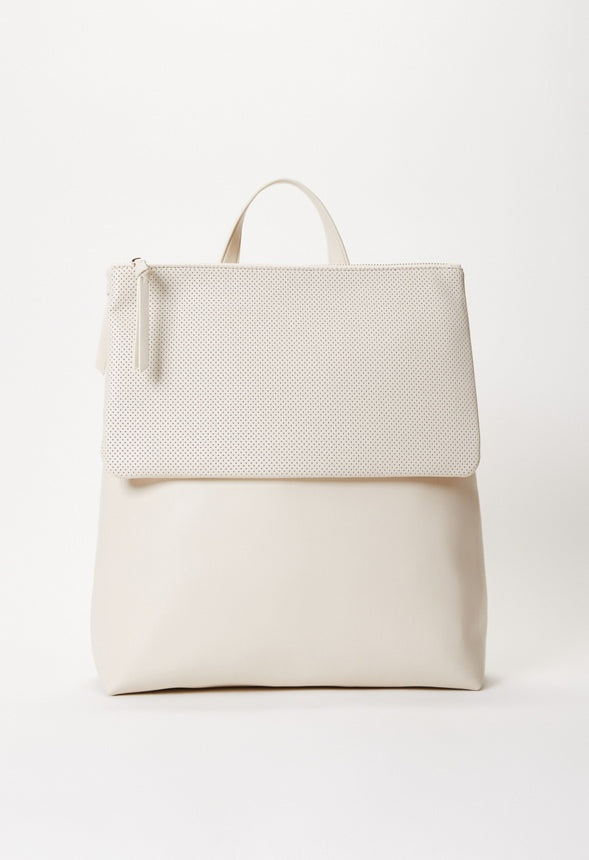 Front Pouch Backpack Birch White