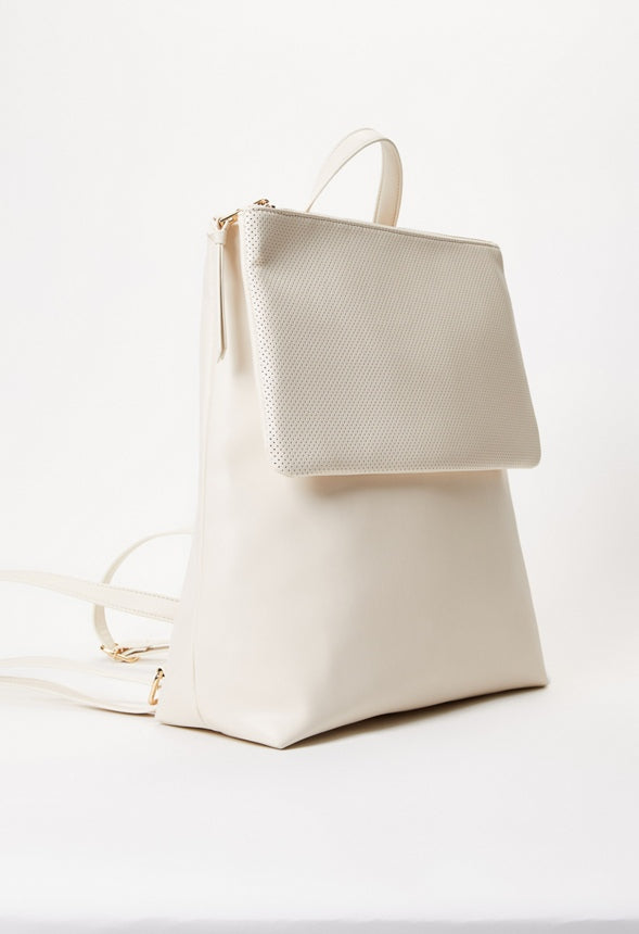 Front Pouch Backpack Birch White