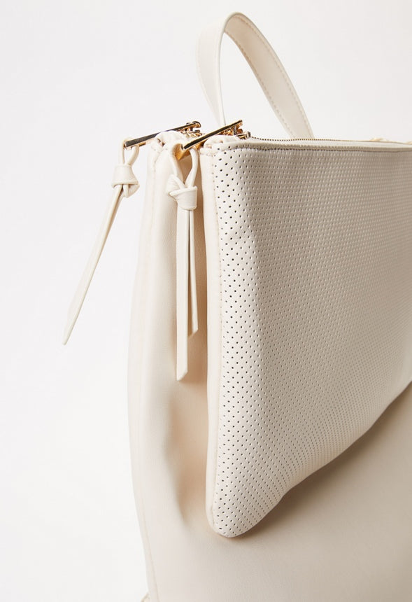 Front Pouch Backpack Birch White