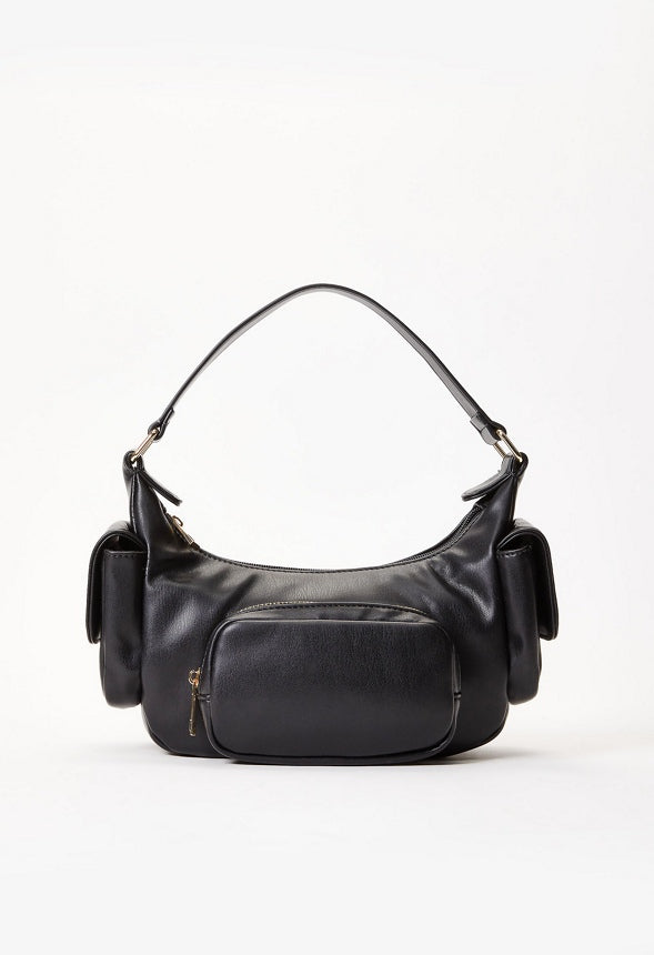 Pocket Shoulder Bag Black