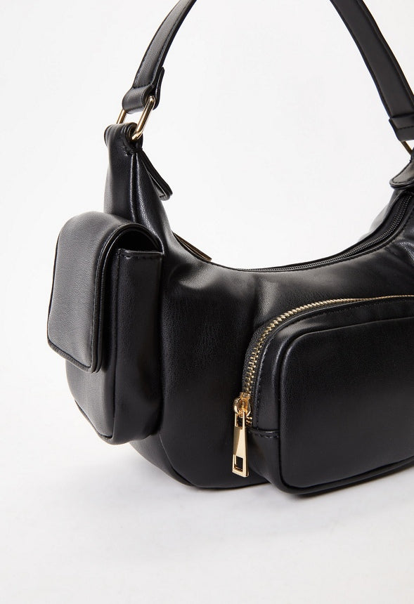 Pocket Shoulder Bag Black