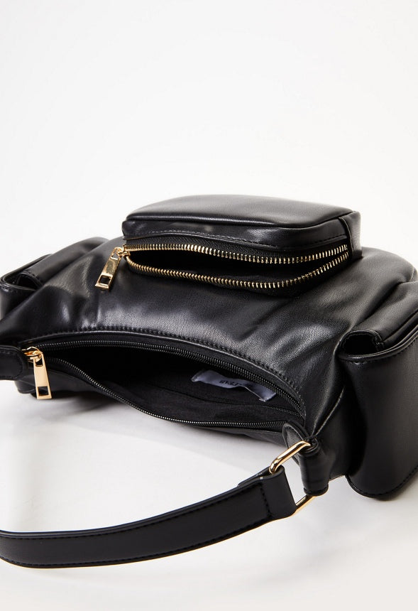 Pocket Shoulder Bag Black