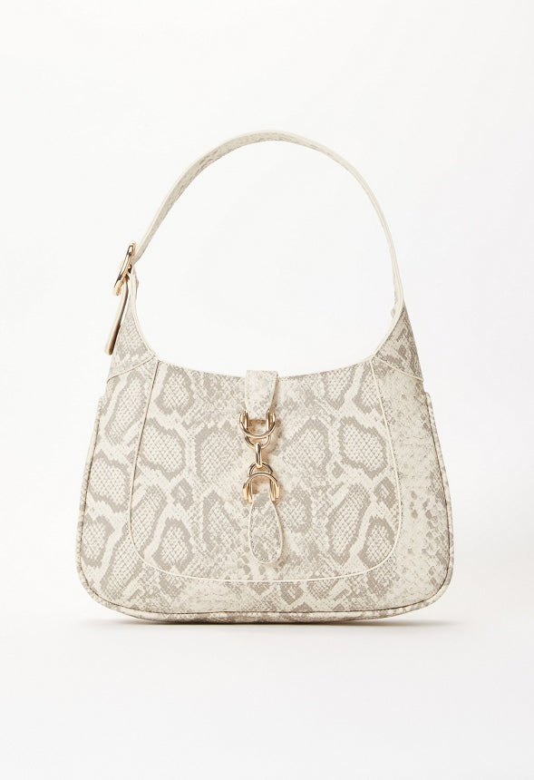 Metal Ornament Shoulder Bag Birch Roccia Snake