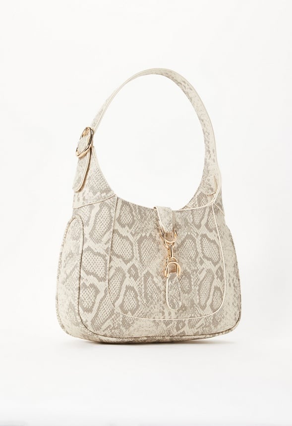 Metal Ornament Shoulder Bag Birch Roccia Snake