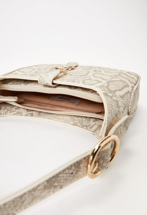 Metal Ornament Shoulder Bag Birch Roccia Snake