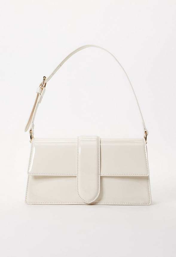 Flap Shoulder Bag Birch White