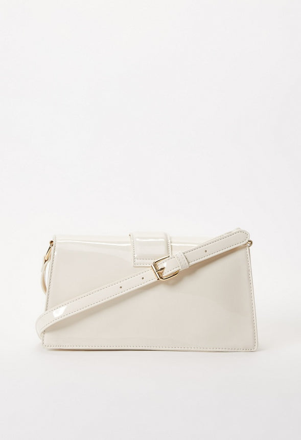 Flap Shoulder Bag Birch White