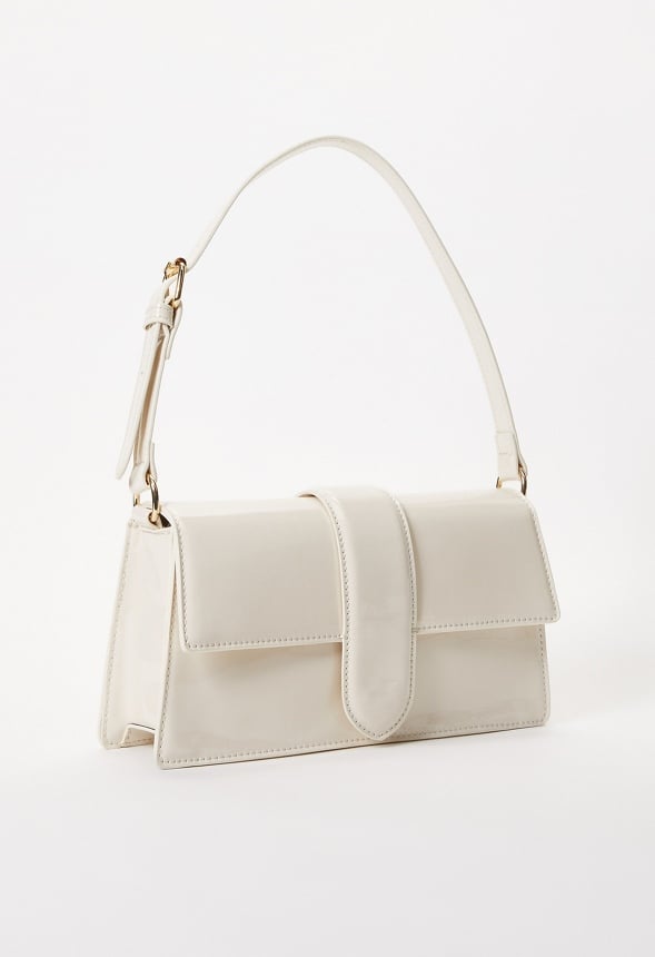 Flap Shoulder Bag Birch White