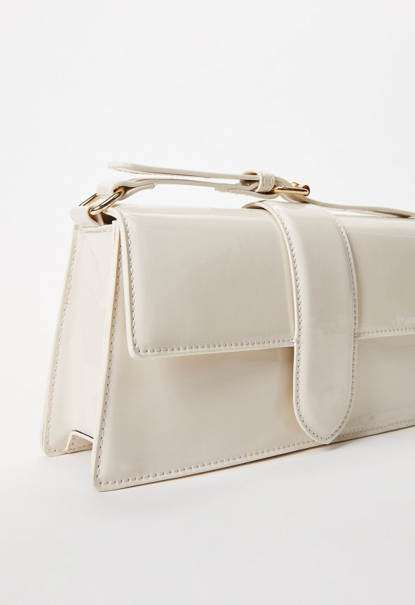 Flap Shoulder Bag Birch White