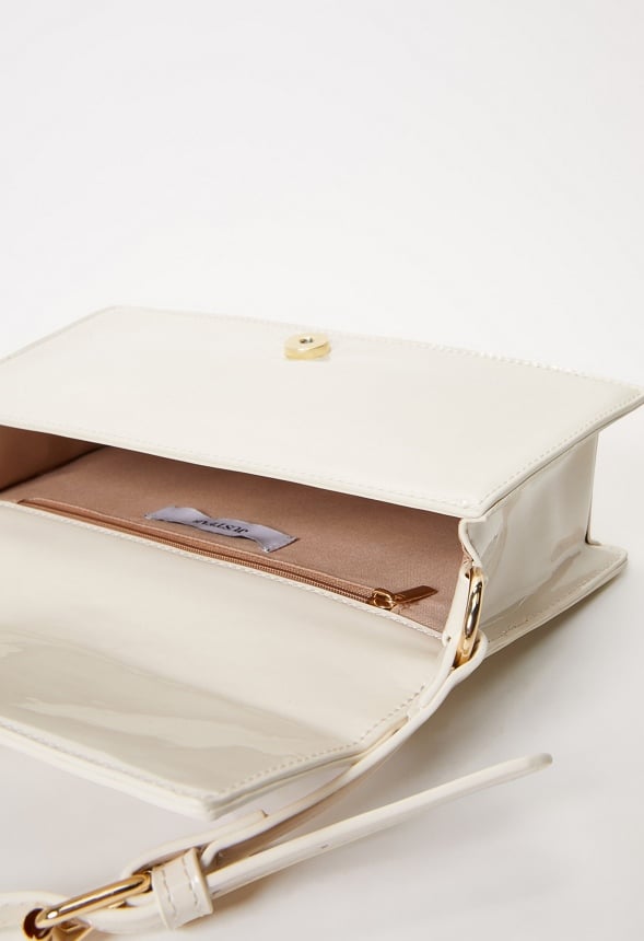 Flap Shoulder Bag Birch White