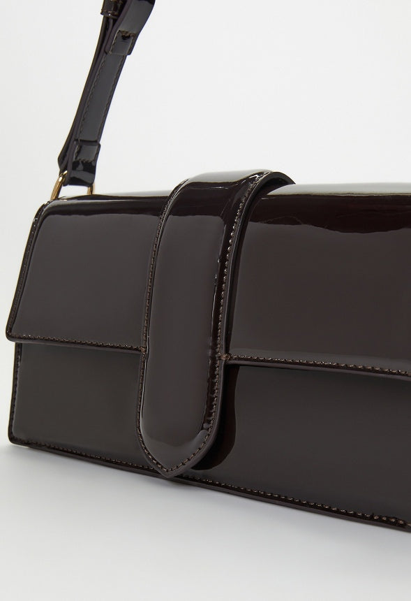 Flap Shoulder Bag Coffee