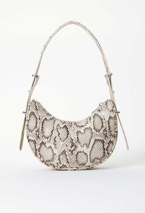 The Minimal Shoulder Bag Natural/ White