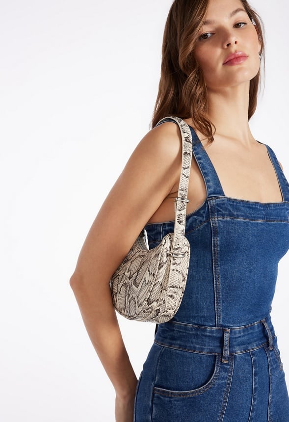 The Minimal Shoulder Bag Natural/ White