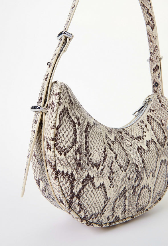 The Minimal Shoulder Bag Natural/ White