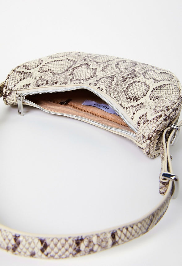 The Minimal Shoulder Bag Natural/ White